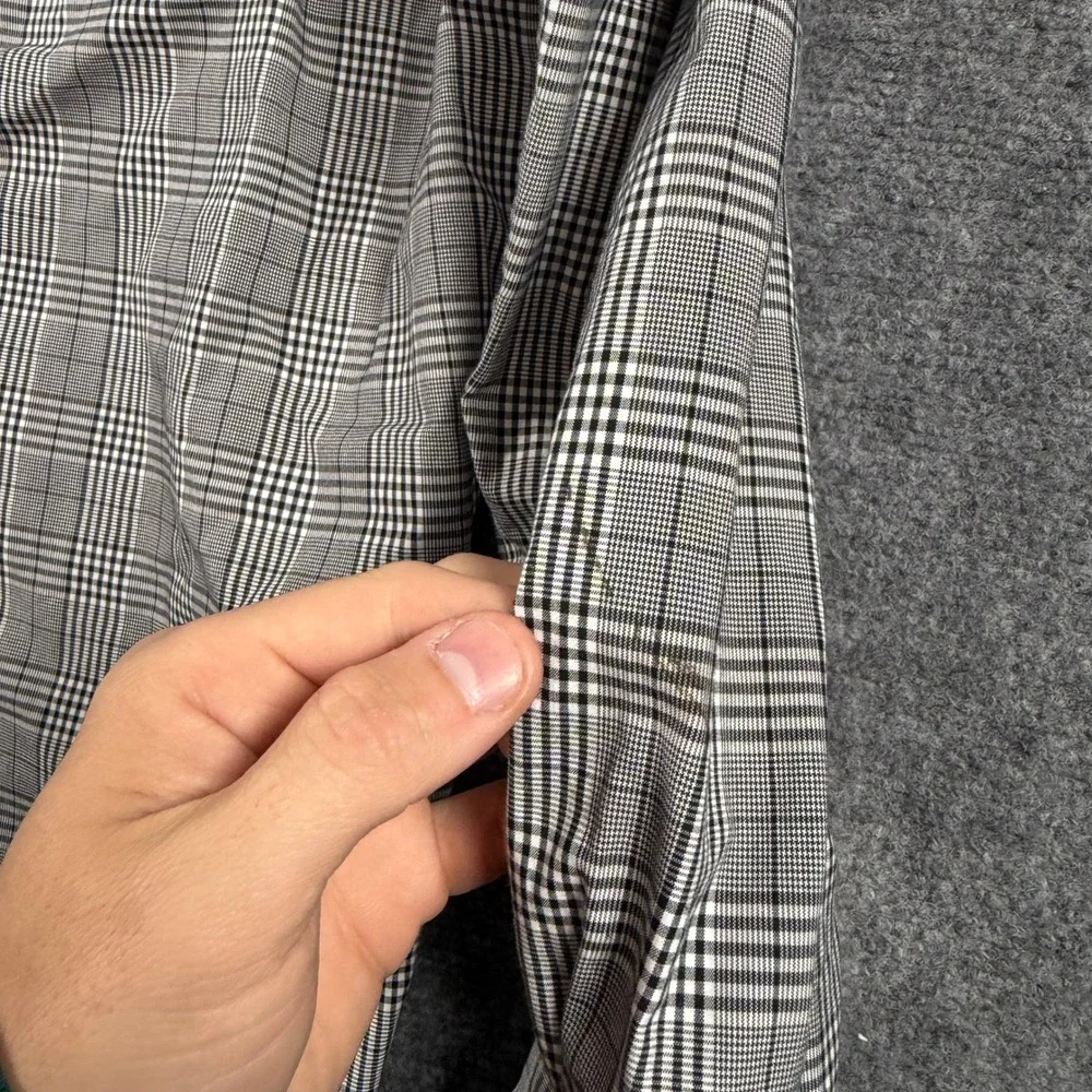 Polo Ralph Lauren Shirt Mens XXL Black Plaid 2015 US Open Non-Iron Button Down